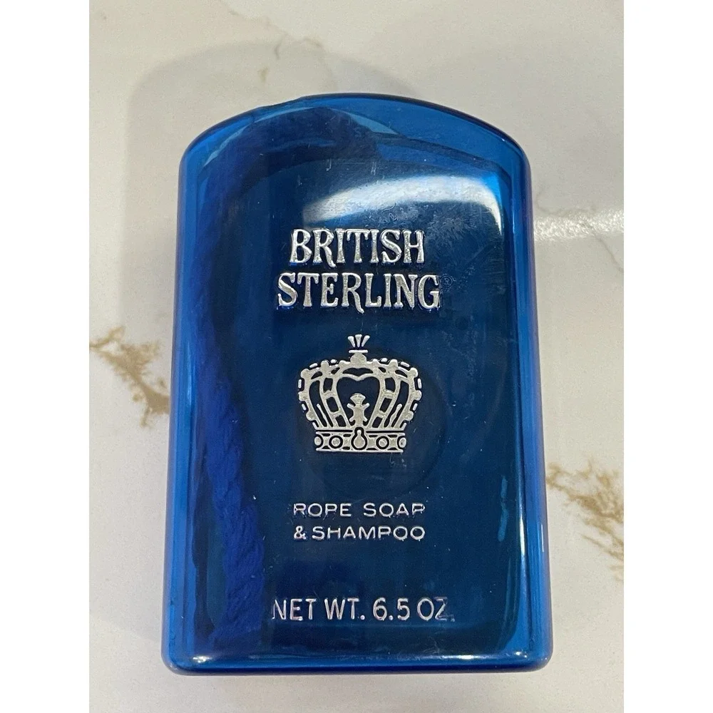 Vintage British Sterling Cologne Rope‎ Soap & Shampoo Scented 6.5 oz FLAW READ
